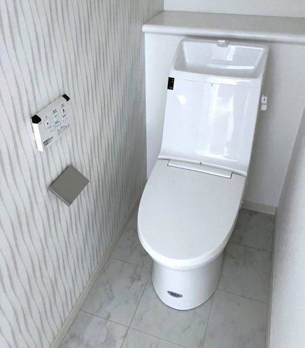 นิทรรศการห้องตัวอย่าง/ลิกซิล/ห้องอาบน้ำฝักบัวรุ่น B280/DT-B282U + GBC-B10SU/สีขาวบริสุทธิ์/มีที่ใส่กระดาษ CQ4