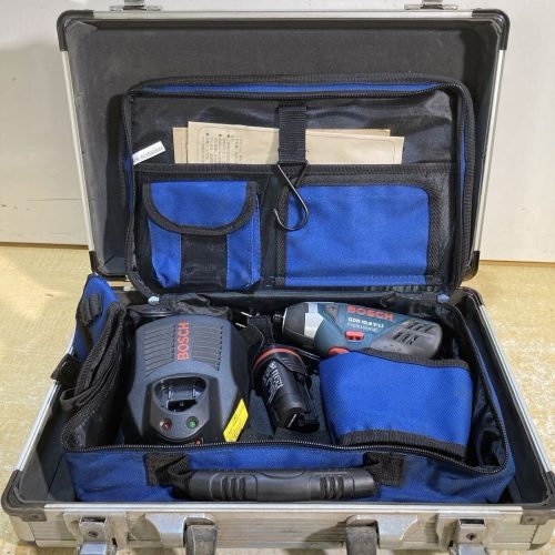 R BOSCH สว่านกระแทกไร้สาย GDR10.8V-LI เครื่องชาร์จ AL1130CV + แบตเตอรี่ (1.3Ah) ชุดคำแนะนำ 2 ชิ้นรวมอยู่ด้วยยืนยันการทำงานแล้ว