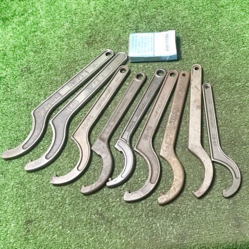 Risou g697 Nikken ฯลฯประแจตะขอยาวรวมประมาณ. 200 มม. ถึง 280 มม. (45-52/65-75/68-75) ฯลฯชุด 9 ชิ้น