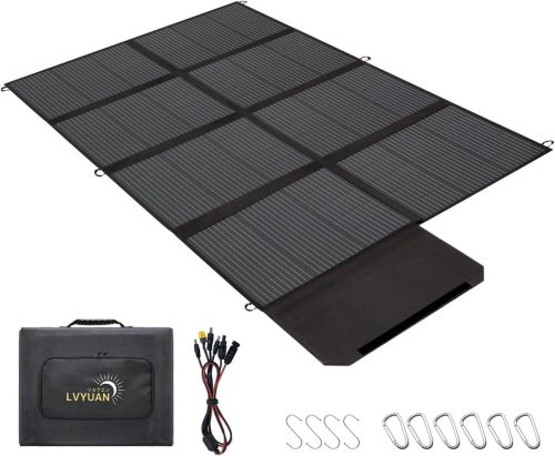 ใหม่แผงโซลาร์เซลล์ 400W เครื่องชาร์จพลังงานแสงอาทิตย์แบบพับได้ Series &amp; การเชื่อมต่อแบบขนานประสิทธิภาพการแปลงสูงน้ำหนักเบา IP64 กันน้ำ Camping Storage Case LVYUAN