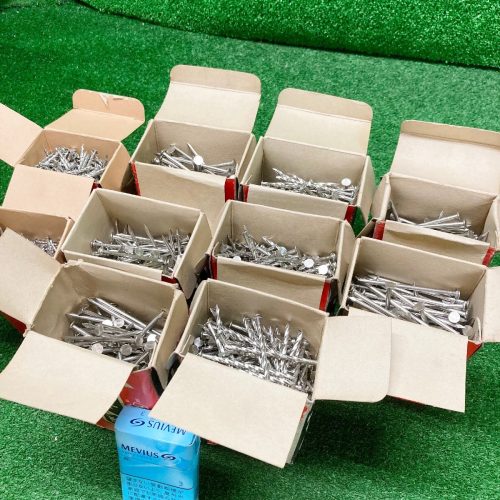 Yaro Q661 ตะปูยึดพัดลมตะปูสแตนเลสหัวแบน, สกรู 10 x 75, 11 x 65, 13 x 45, 14 x 38, 16 x 75, รวมทั้งหมดประมาณชุดเทกอง 10.5กก