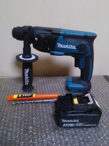 สว่านกระแทกแบบชาร์จไฟ Makita 18V 3.0Ah พร้อมแบตเตอรี่และก้าน SDS plus!