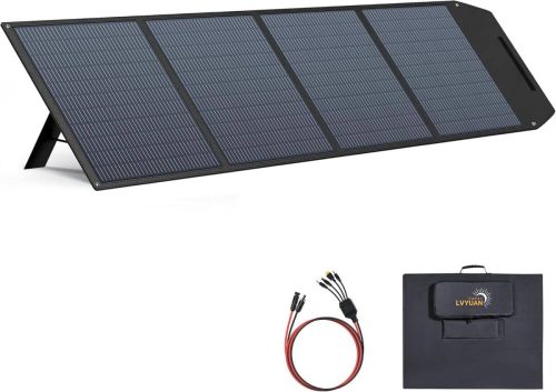 แผงโซลาร์เซลล์ใหม่ 400W พับได้ 22.5% ประสิทธิภาพการแลกเปลี่ยนสูง Monocrystalline Silicon DC44.84V ชุดข้อมูลจำเพาะแรงดันไฟฟ้าสูง/ขนาน Yinleader ที่เป็นไปได้สำหรับการป้องกันภัยพิบัติของแหล่งจ่ายไฟแบบพกพา