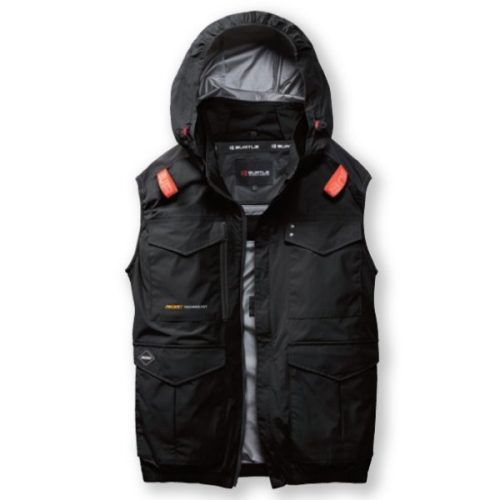 ไม่สามารถจัดส่งไปยังโอกินาว่า/เกาะห่างไกล BURTLE AC2104 เสื้อกั๊กใส่เครื่องบินขนาด XXL (แขนกุด) พัดลมหลังสูงเฉพาะเสื้อสีดำเท่านั้น