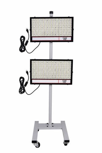 ชุดไฟ LED รายละเอียด 150W ชุดไฟ 2 ขาตั้งพร้อมล้อเลื่อน