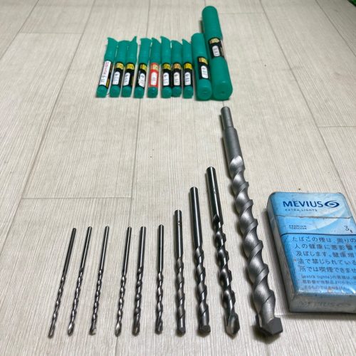 Hamamutsu e370 House BM สว่านคอนกรีตแบบหมุนการสั่นสะเทือนขนาด (3.5 มม. ถึง 16.5 มม.) ความยาวรวม 85 มม. ถึง 240 มม. รวม 10 ชิ้นชุด