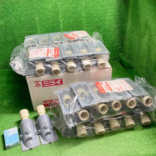 Hamamutsu e357 ชุด 42 ชิ้น Mirai Kogyo ข้อต่อปลายท่อ PF (MFSE-22CG) ขนาดท่อที่รองรับชนิด G [ท่อ PF (22) ท่อ PF (22)]