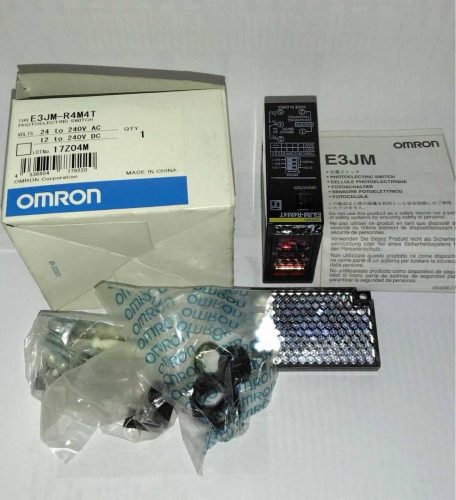 ใหม่ OMRON สะท้อนแสง photoelectric sensor E3JM-R4M4T 24 ~ 240 v AC/DC OMRON