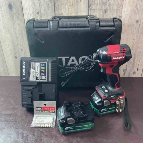 (สินค้ามือสอง) HIKOKI (ชื่อเดิม Hitachi Koki) Cordless Impact Driver Scorpion Red WH36DD(2XHRSZ) (Higashi Yamato Store)