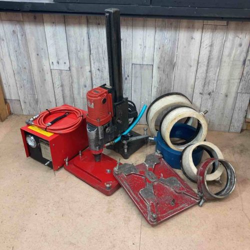 (มือสอง) Hakken Core Drill SPF-181A2 Vacuum Pump VPM-50V Set Product Water Treatment with 2 Vacuum Pads (ร้านฮิกาชิยามาโตะ)