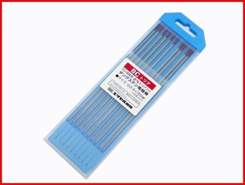 การจัดส่งพัสดุภัณฑ์ Excel Trade BC แท่งอิเล็กโทรดทังสเตน Tria สำหรับการเชื่อม TIG 2% Thoria บรรจุ 2.4 x 150 10 ชิ้น (หมายเลขการจัดการ No-KY)
