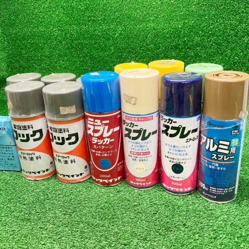 Yaro Q675 Rock Paint ฯลฯสเปรย์แล็กเกอร์, สีทนความร้อนสีน้ำตาลอ่อน, สเปรย์สำหรับอลูมิเนียม (บรอนซ์) 300มล. ชุดสี 12 ชิ้น
