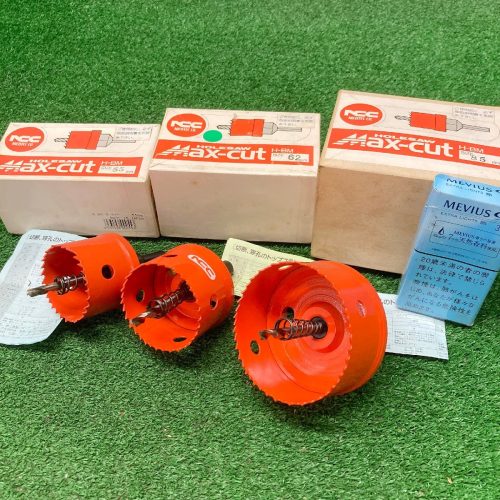 Tatsumi Q693 NCC Stainless Steel Cutting Hole Saw Hole Saw H-BM Bimetal Shaft ประมาณชุดดอกเจาะสูงสุด 13 มม. φ55มม., 62มม., 85มม. 3 ชิ้น