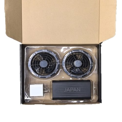ใหม่เอี่ยม (ชุดแบตเตอรี่พัดลมเสื้อผ้าทำงานปรับอากาศความจุสูง 24V 30000mAh ความจุขนาดใหญ่) ปรับแรงลมได้ 4 ระดับเส้นผ่านศูนย์กลางรู 9 ซม. เหมาะสำหรับงานทุกประเภท