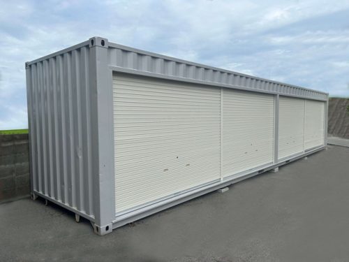 ตู้คอนเทนเนอร์ขนาด 40FT-HI / ด้านข้างและบานเกล็ดทั้งหมด / บำรุงรักษาและทาสีใหม่ทั้งหมด