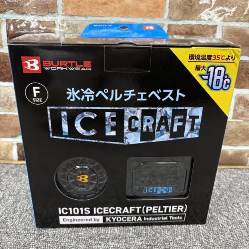 ใหม่และยังไม่ได้เปิด BURTLE เสื้อกั๊ก Peltier ระบายความร้อนด้วยน้ำแข็ง ⑩ ICE CRAFT IC101S เสื้อผ้าปรับอากาศ F HS250467