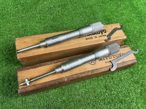 ชุด 2 GVM-25S / S25 146-101 Mitutoyo ไมโครมิเตอร์ 0-25 มม.Mitutoyo Groove Micrometer