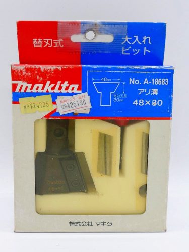 B3 รายการที่เก็บไว้ที่ไม่ได้ใช้ Makita ประเภทใบมีดแบบถอดเปลี่ยนได้บิตเม็ดมีดขนาดใหญ่ No.A-18683 ร่องประกบ 48 × 30