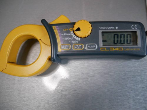 Yokogawa CL340 เครื่องวัดกระแสไฟรั่วแบบแคลมป์ (เครื่องวัดกระแสไฟรั่วแบบแคลมป์) พร้อมฟังก์ชัน Peak Hold ยืนยันว่าเปิดใช้งานแล้ว