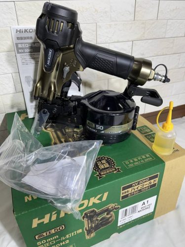 สินค้าที่ยังไม่ได้ใช้ Hikoki HIKOKI NV50H2 เครื่องตอกตะปูแรงดันสูง High Gold