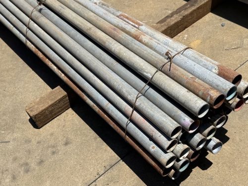 (รับ/จอดที่ออฟฟิศไซโน) ท่อเหล็กชุด 35 ยาวประมาณ. 2 ม. น้ำหนักรวมประมาณ. Dowels 190 กก. ผสม Prop DIY วัสดุโลหะที่ใช้จากอิบารากิ