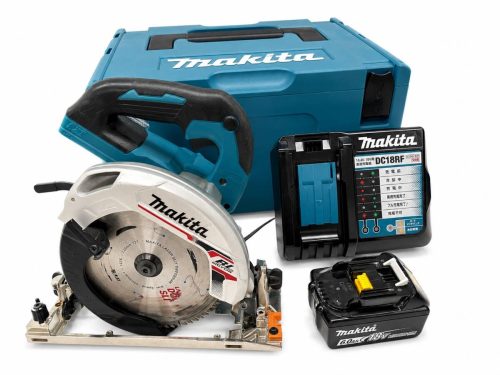 (สภาพดี) Makita เลื่อยวงเดือนแบบชาร์จไฟได้ 165มม. HS631D 18V 6.0Ah แบต 1 ก้อน + แท่นชาร์จ BL1860B+DC18RF