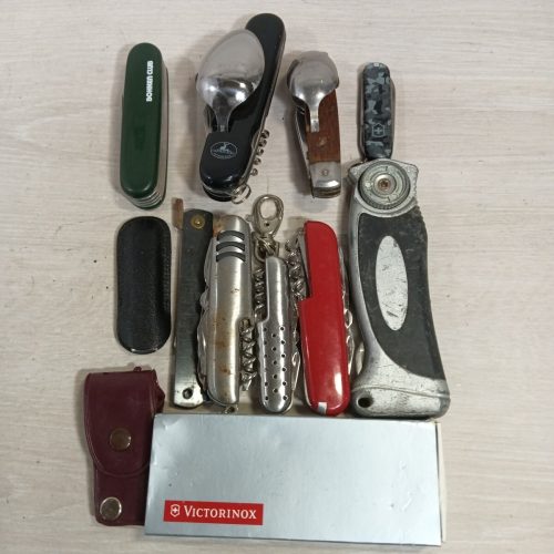 S283 มีดพับชุด 11 มีดช่างไฟฟ้า Jutoku VICTORINOX BEAMS อื่นๆ Camping กระเป๋าพับมีด Multi-เครื่องมือไม่รวม