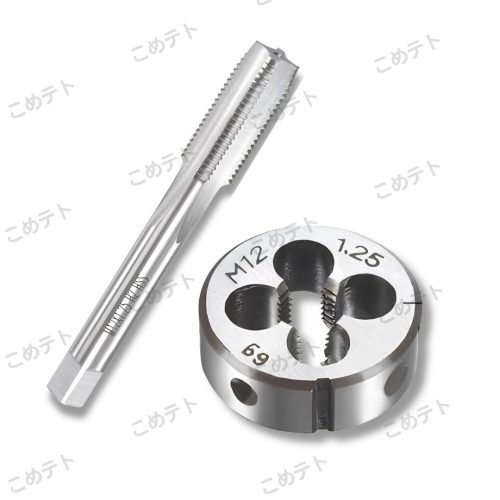 Tap DieชุดM12 1.25 สกรูMountainซ่อมเครื่องมือแก้ไขเกลียวตัดBolt Nut Handle DIYเครื่องมือบำรุงรักษาSharpeningสนิม