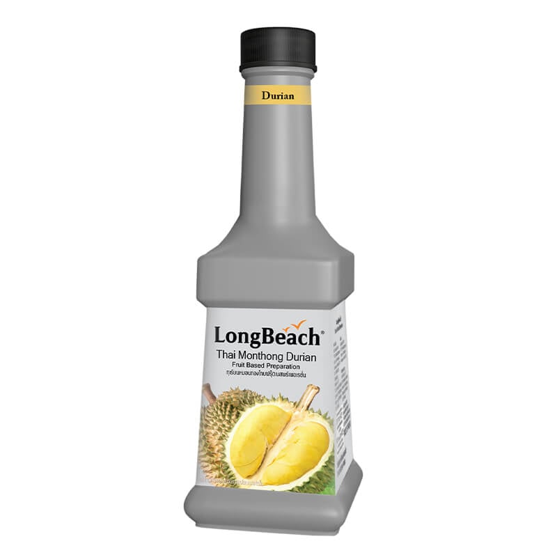 น้ำผลไม้ผสมเนื้อผลไม้ ลองบีช เพียวเร่ กลิ่น ทุเรียนหมอนทองไทย 900 มล.