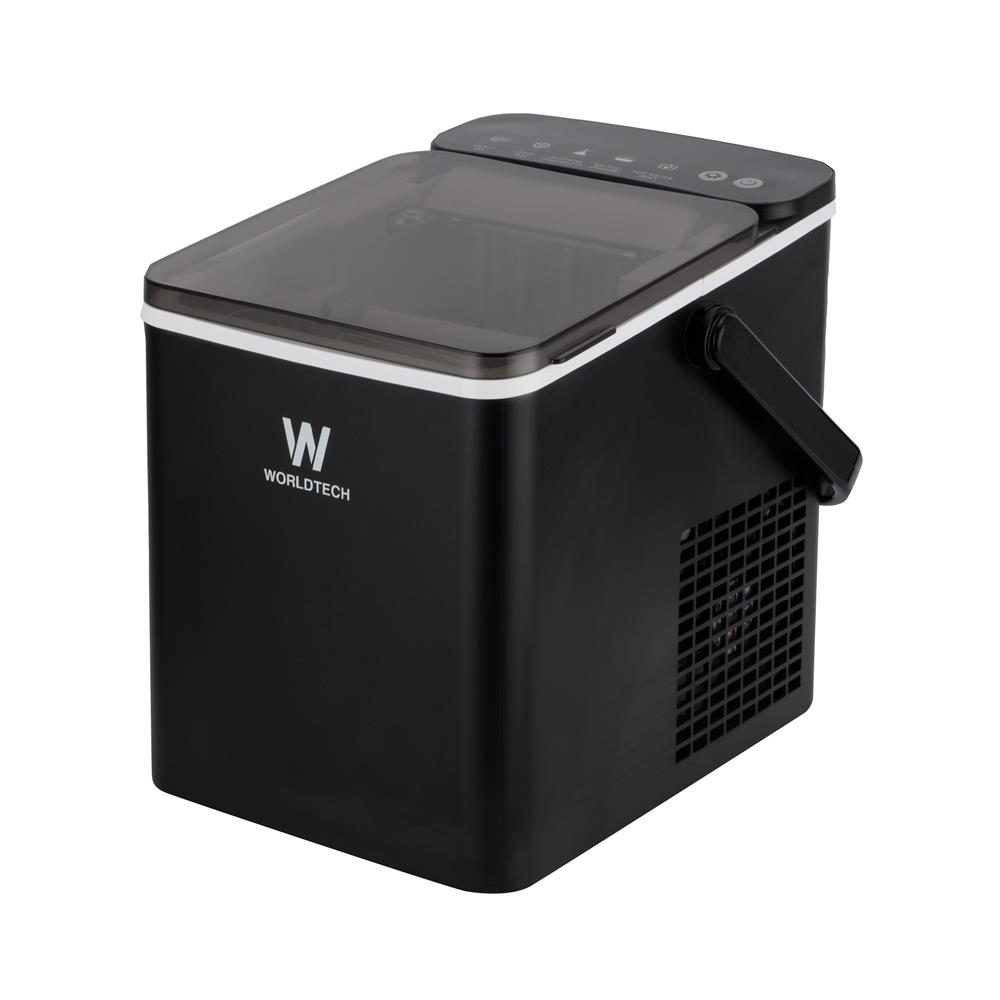 เครื่องทำน้ำแข็งอัตโนมัติ WORLDTECH WT-IM600A 1.2 ลิตร สีดำ