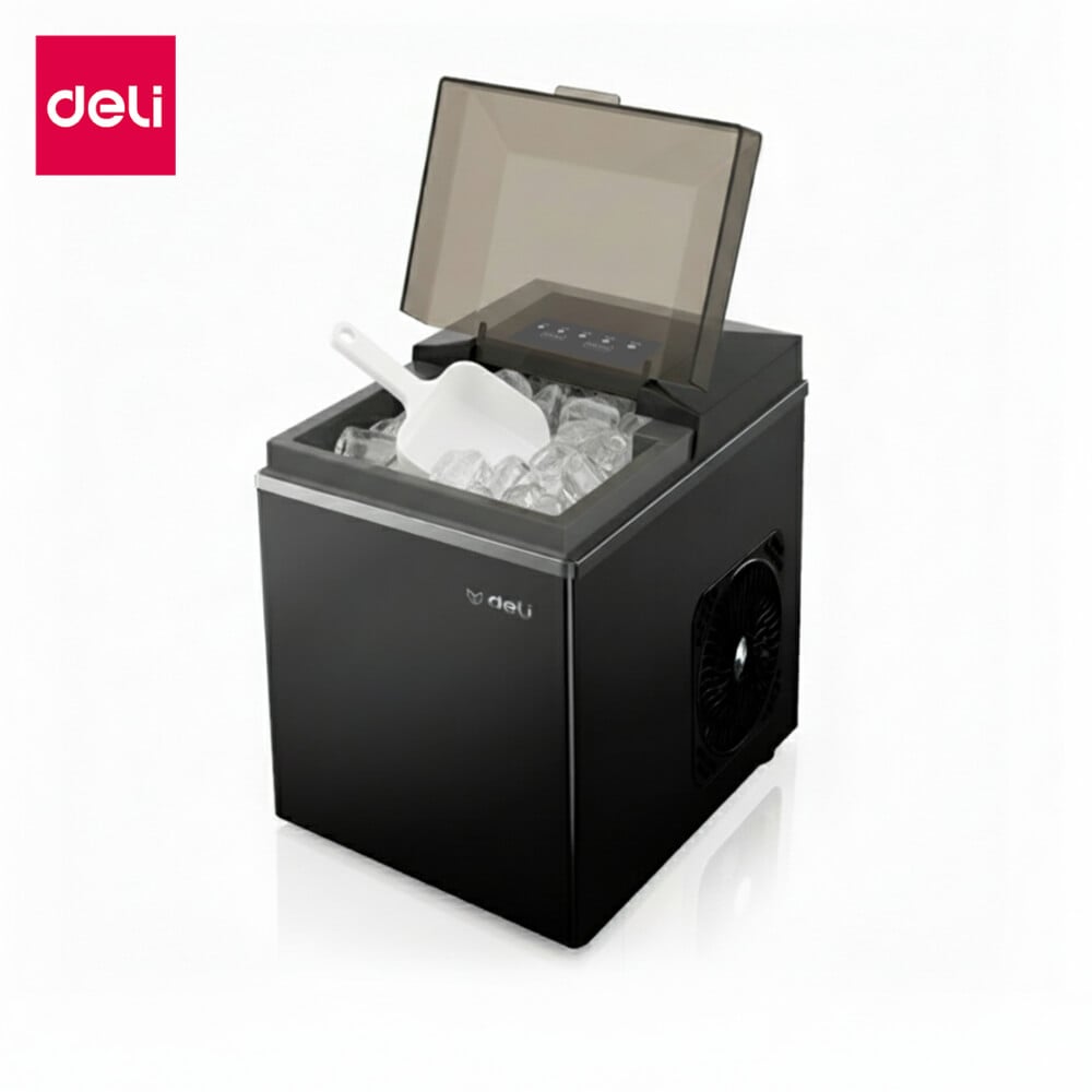 เครื่องทำน้ำแข็ง DELI LD666-BK-01 สีดำ