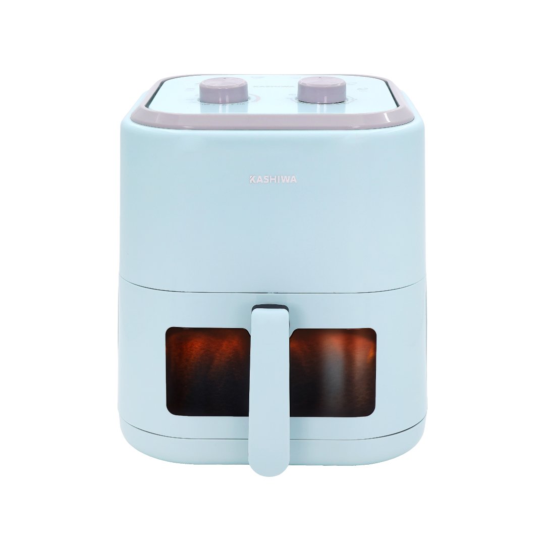 หม้อทอดไร้น้ำมัน KASHIWA รุ่น KW-824 ขนาด 5.5 ลิตร สีฟ้า