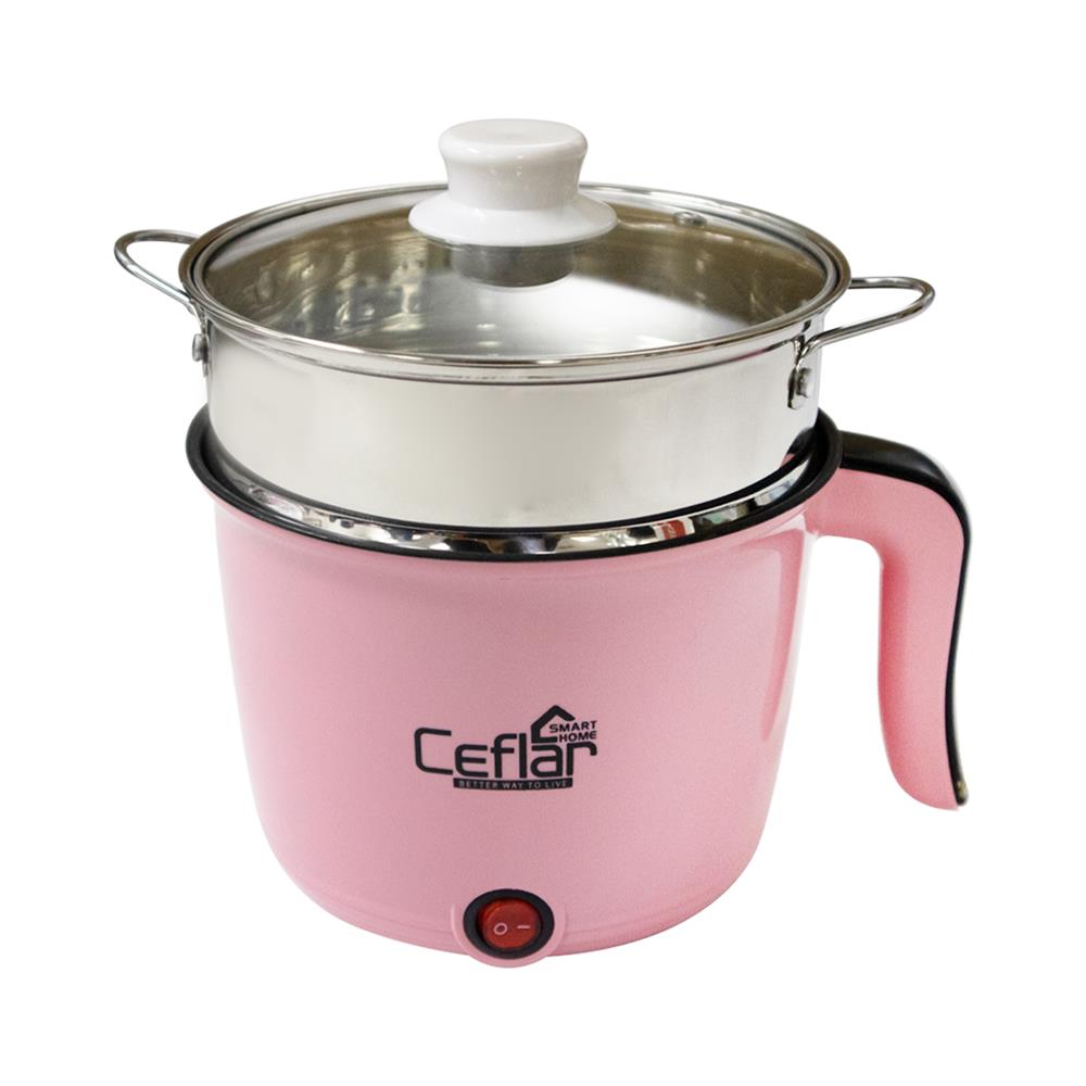 หม้ออเนกประสงค์ CEFLAR CSH-07 สีชมพู 0.6 ลิตร