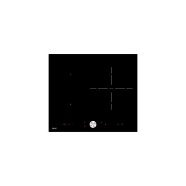 เตาฝังอินดักชั่น เตาแม่เหล็กไฟฟ้า 3 หัว EVE รุ่น HB60-1FZ1RIND/KTC ขนาด 60 ซม. สีดำ