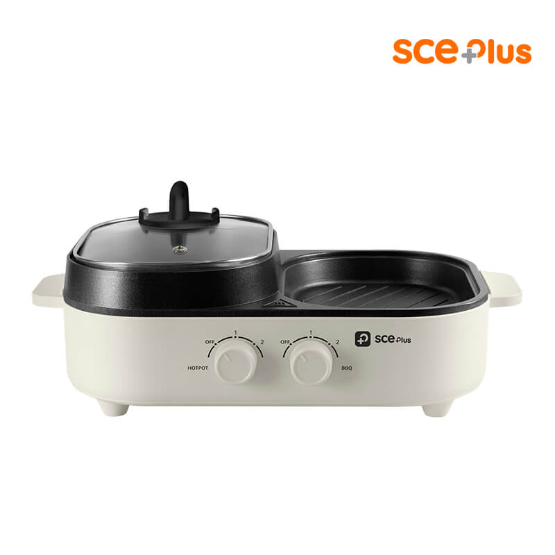 เตาปิ้งย่างไฟฟ้า SCE Plus รุ่น G20 สีครีม