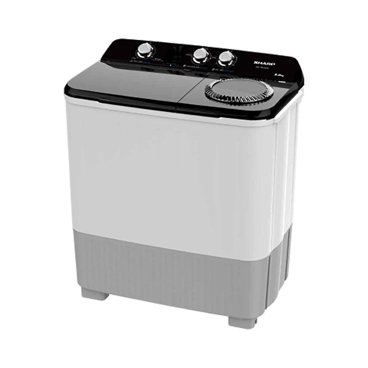 SHARP เครื่องซักผ้า 2 ถัง 9 กก. รุ่น ES-TW90W สีขาว
