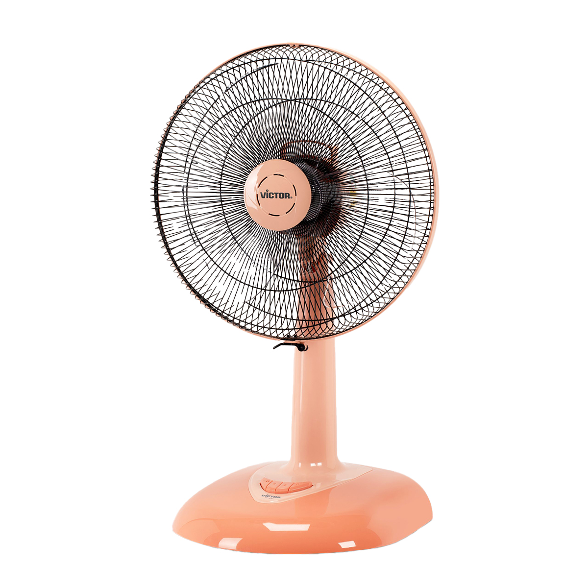 VICTOR พัดลมตั้งโต๊ะ 16 นิ้ว รุ่น TF-1610 สีส้มพาสเทล
