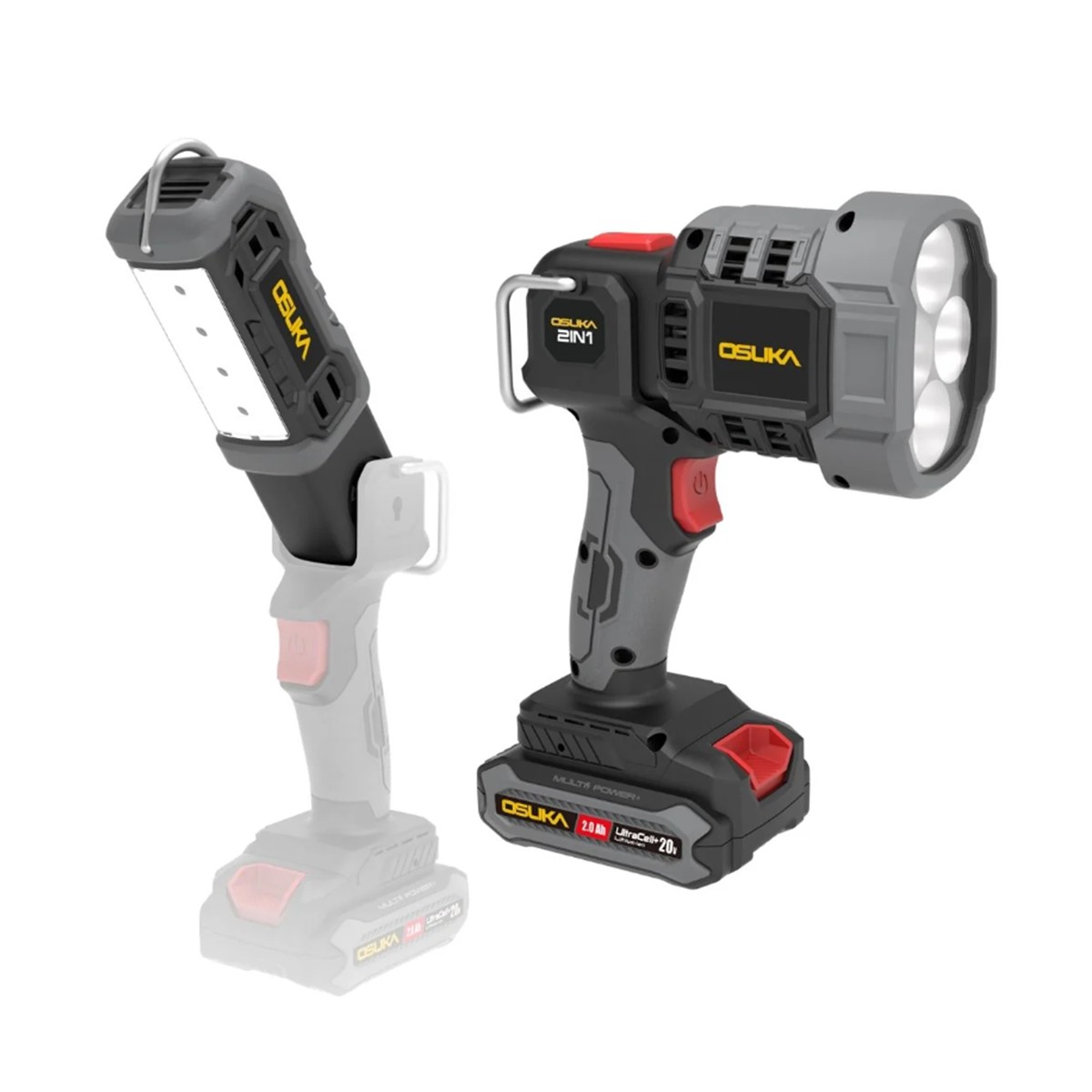 OSUKA ไฟฉายไร้สาย 2 IN 1 รุ่น OCK153-D1 สีดำ