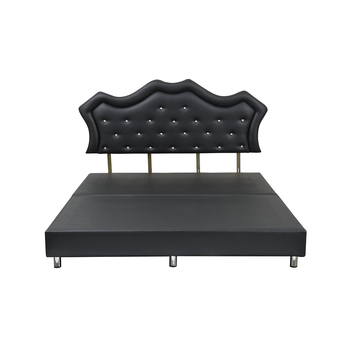 SWANA เตียงหนัง 3.5 ฟุต รุ่น JAYDEN สีดำ