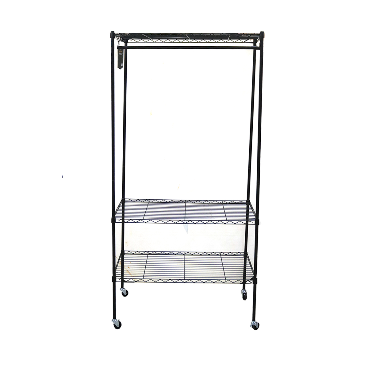 DECOS โครงตู้เสื้อผ้าเหล็ก 90 ซม. รุ่น Summer สีดำ