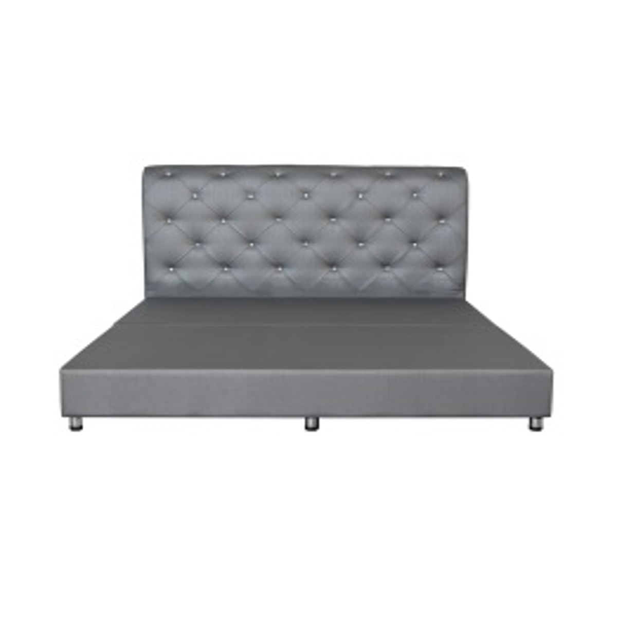 DURABED เตียงหนัง 3.5 ฟุต รุ่น VALENCIA สีเทา