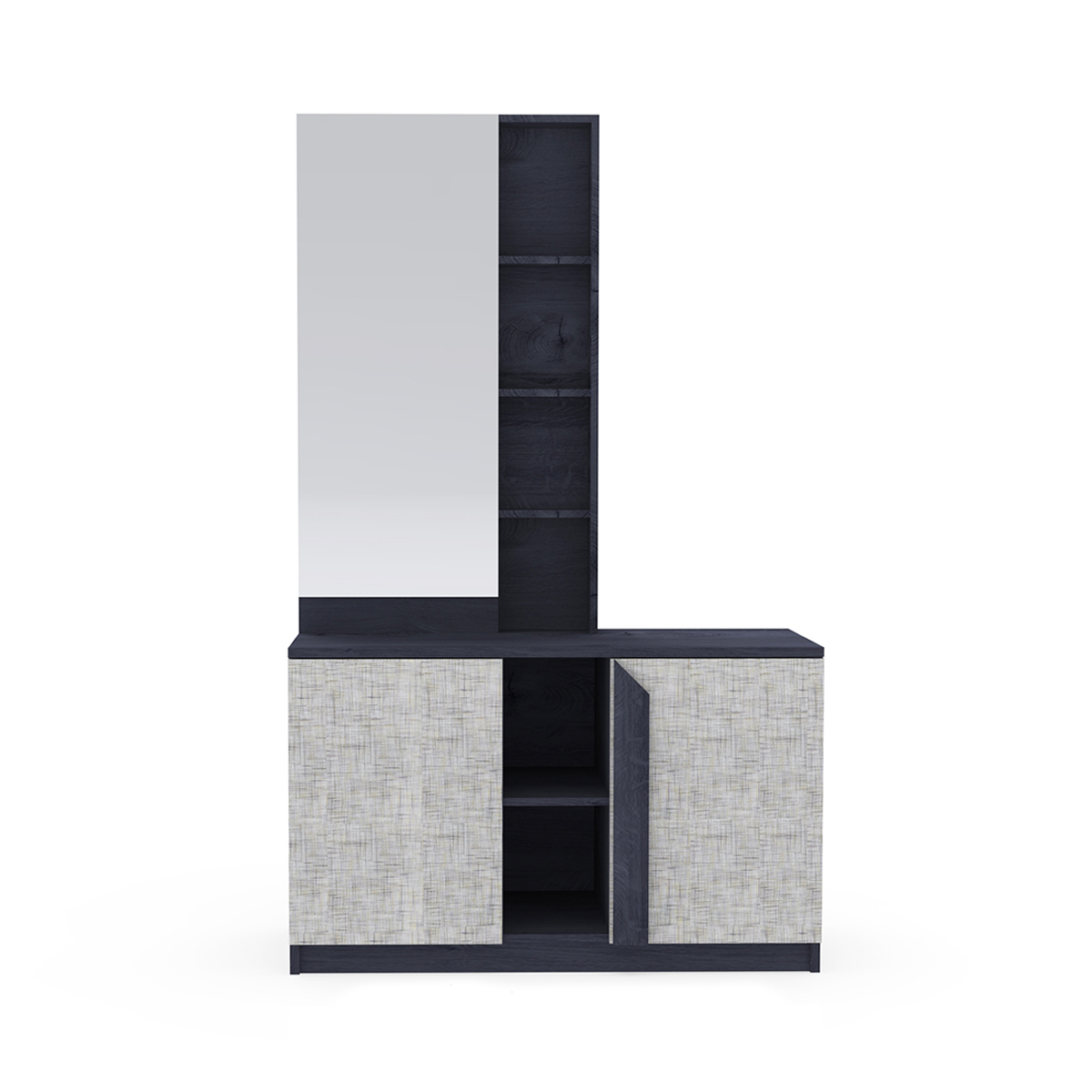 PREMIO โต๊ะแป้ง 100 ซม. รุ่น D1189 PASSION PLUS สีดำ