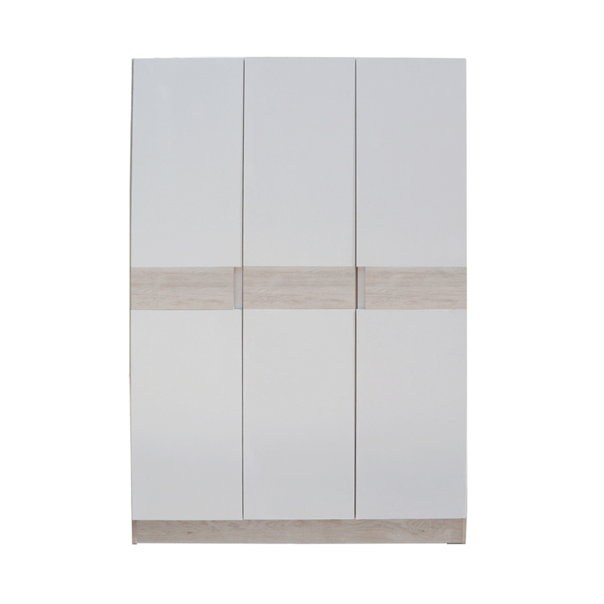 DECOS ตู้เสื้อผ้า 3 บานเปิด 120 ซม. รุ่น DENISE สีขาว