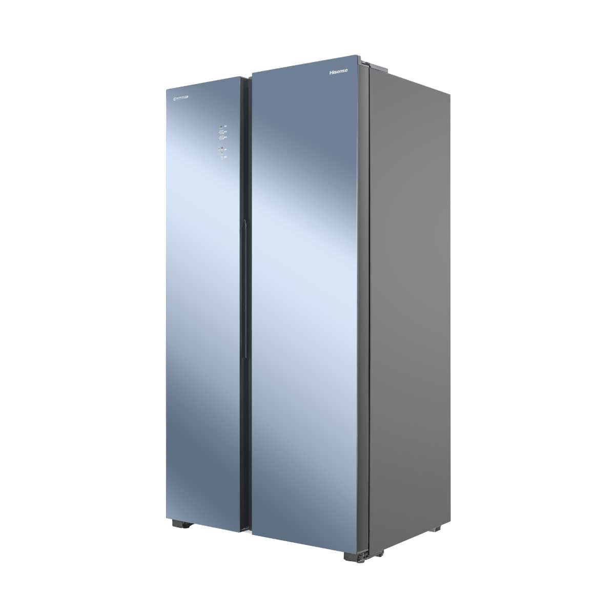 HISENSE ตู้เย็น SIDE BY SIDE 21.7 คิว รุ่น RS808N4TBMU สีเงิน