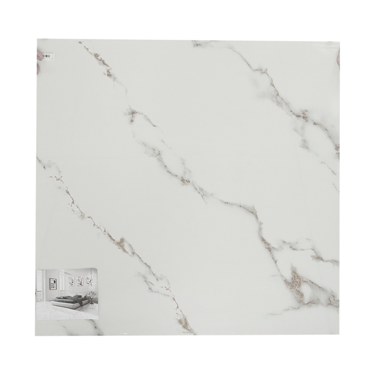 PORCELA กระเบื้องพื้น พอร์ซเลน 60 x 60 A รุ่น IK66059 ลาย ไอรีนโกล์ดมาเบิ้ล สีทอง(กล่อง 4)