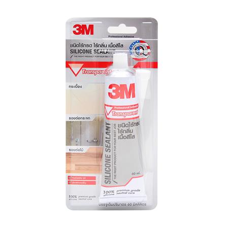 ซิลิโคนชนิดไร้กรด 3M 60 มล. สีใส
