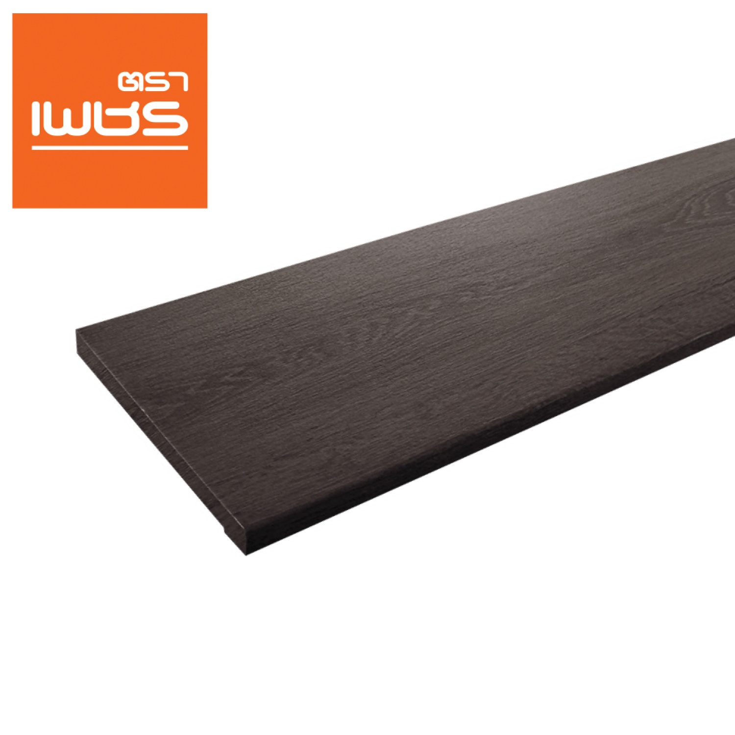 ตราเพชร ไม้บันไดลูกนอน SPC 12 2.4x30x120 ซม. สีวอลนัท