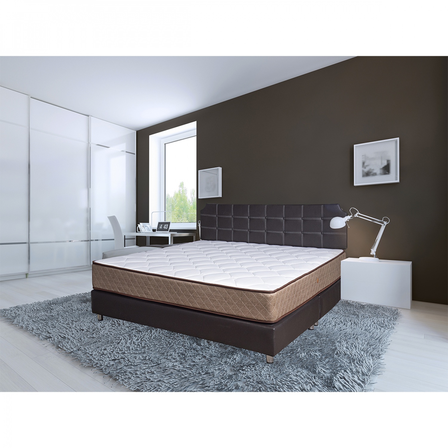 TRUFFLE/AS เซ็ทที่นอนพร้อมเตียง รุ่น Smile 3.5 ฟุต