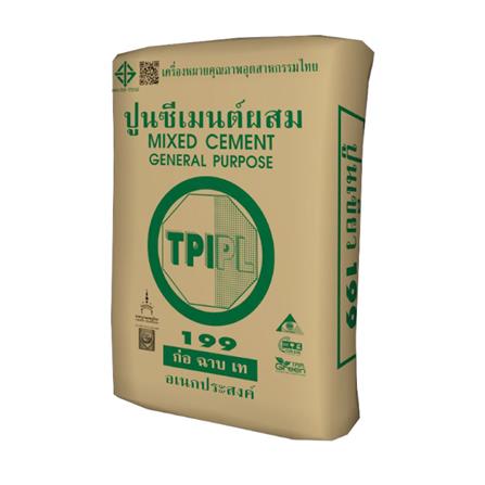 ปูนซีเมนต์ผสม TPI 199 50 กก. สีเขียว