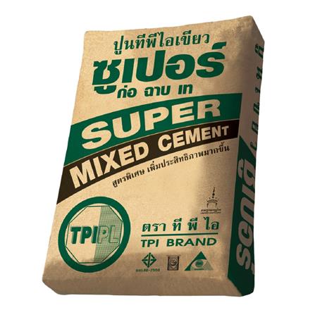 ปูนซีเมนต์ผสม TPI เขียวซูเปอร์ 40 กก.
